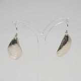Mussel Shell Drop Earrings - Gold and Silver
