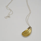 Mussel Shell Pendant Necklace - Gold and Silver